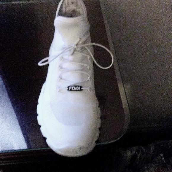 Fendi sneakers size 11 all white
